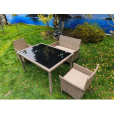 Комплект мебели из искусственного ротанга Анкор Lunch Set Greige