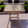 Стол квадратный из искусственного ротанга 70х70 БАМБУК «BAMBOO» арт.2012
