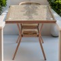 Стол квадратный из искусственного ротанга 70х70 БАМБУК «BAMBOO» арт.2012