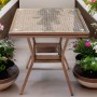 Стол квадратный из искусственного ротанга 70х70 БАМБУК «BAMBOO» арт.2012