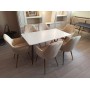 Обеденная группа стол ФАВОРИТ “FAVORITE” + 6 бежевых кресел Кристи “CHRISTY”