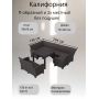 Комплект садовой мебели под ротанг Калифорния “California“с П- образный диваном 136х264х136 см 6 мест, 2х местным диваном 121х62 см, без подушек со столом 95х95см