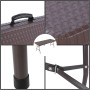 Стол складной садовый Мир Дачника 180x74x74см HDPE под ротанг шоколад