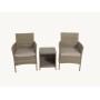 Комплект мебели из ротанга «VIRGINIYA BALCONY SET» Greige