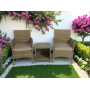Комплект мебели из ротанга «VIRGINIYA BALCONY SET» Greige