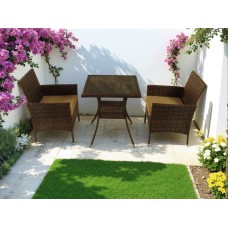 Обеденная группа на 2 персоны стол Лайт и 2 кресла Анкор Шоколад