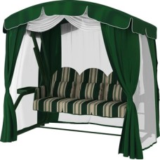 Садовые качели «Галеон Грин» с москитной сеткой арт. 504 З