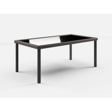 Стол из искусственного ротанга ЕГИПЕТ «EGYPT» 200х90 (Шоколад)