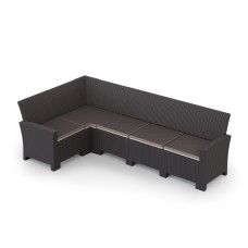 Диван модульный под ротанг Калифорния “California“ 240х136 см арт.80497-1П с подушками