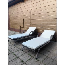 Шезлонг из искусственного ротанга Империал (Шоколад)(2 шт.)