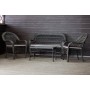 Садовый комплект из искусственного ротанга Мэдисон НЬЮ (Medison NEW) terrace set  с прямоугольным столиком с подушками на сиденье