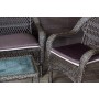 Садовый комплект из искусственного ротанга Мэдисон НЬЮ (Medison NEW) terrace set  с прямоугольным столиком с подушками на сиденье
