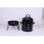 Угольная коптильня Vertical Indoor Smoker Grill BBQ 57 х 53.5 см, толщина стали 4 мм