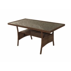 Обеденный стол плетеной мебели Албания «Albania» Шоколад Обеденный стол плетеной мебели Албания «Albania» Шоколад