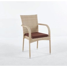 Комплект кресел из полиротанга «Милан» с подушкой (2 штуки) Wood