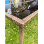 Стол из искусственного ротанга Милан 160х90см для дачи (Brown)