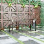 Стальная уличная скамья Версаль со спинкой, для сада, порошковое покрытие