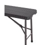 Скамейка Складная садовая Мир Дачника 183x28x43 см HDPE под ротанг шоколад