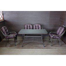 Садовый комплект из искусственного ротанга Мэдисон НЬЮ (Medison NEW) Lunch set с подушками на сиденье и спинку
