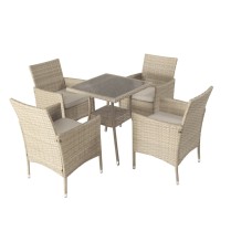 Обеденная группа на 4 персоны стол Лайт, 4 кресла Анкор Greige