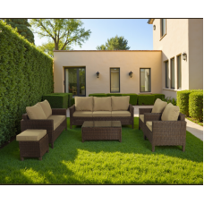 Комплект мебели из ротанга НУСА Шоколад