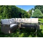 Обеденная группа плетеной мебели Албания + двухместный диван Анкор Greige