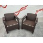Комплект кресел под искусственный ротанг Ялта (Yalta) Double Set