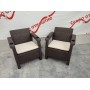 Комплект кресел под искусственный ротанг Ялта (Yalta) Double Set