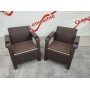 Комплект кресел под искусственный ротанг Ялта (Yalta) Double Set