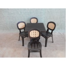 Комплект пластиковой мебели стол Бали «Bali» 70х70 + 4 стула Цертоса