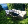 Обеденная группа плетеной мебели Албания «Albania» с подушками Greige