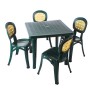 Комплект пластиковой мебели (стол «Дублин» 850х850 мм + 4 кресла Цертоса)