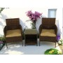 Комплект мебели из ротанга VIRGINIYA BALCONY SET brown