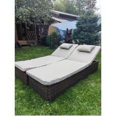 Комплект шезлонгов из искусственного ротанга Орландо шоколад