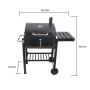 Прямоугольный угольный гриль Norway Rectangular Grill BBQ сталь, модель 4524S