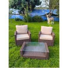 Комплект мебели из искусственного ротанга Сантьяго Balcony Set Шоколад