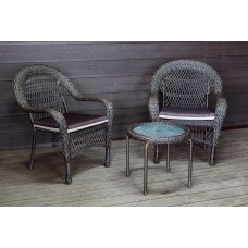 Садовый комплект из искусственного ротанга Мэдисон НЬЮ (Medison NEW) Balcony set с круглым столиком с подушками на сиденье