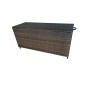 Сундук для хранения подушек из искусственного ротанга ХАРОМА 460л шоколад