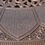 Стол из литого алюминия САНДАЛОВОЕ ДЕРЕВО «SANDALWOOD» D118
