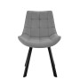 Стул DikLine 263 поворотный, B22 GREY, ножки черные