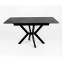 Стол DikLine DI100 Камень Пьетра Гриджиа чёрный/опоры черные (2уп.)