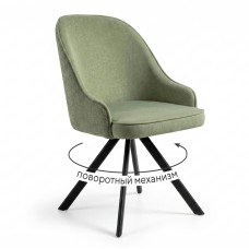 Стул DikLine 266M поворотный, P10/L08 зеленый, ножки черные