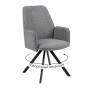 Стул DikLine 293 поворотный BL13 серый, ножки черные