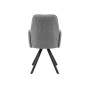 Стул DikLine 293 поворотный BL13 серый, ножки черные