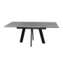 Стол DikLine SKM110 Керамика Серый мрамор/опоры черные