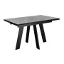 Стол DikLine SKM110 Керамика Серый мрамор/опоры черные