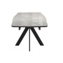 Стол DikLine DKU120 Керамика Italian Grey (глянец серый)/подстолье черное/опоры черные (2 уп.)