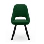Стул DikLine 247 поворотный, BL10 зеленый, ножки черные