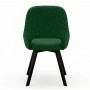 Стул DikLine 247 поворотный, BL10 зеленый, ножки черные