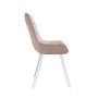 Стул DikLine 263 поворотный, B03 BEIGE, ножки белые